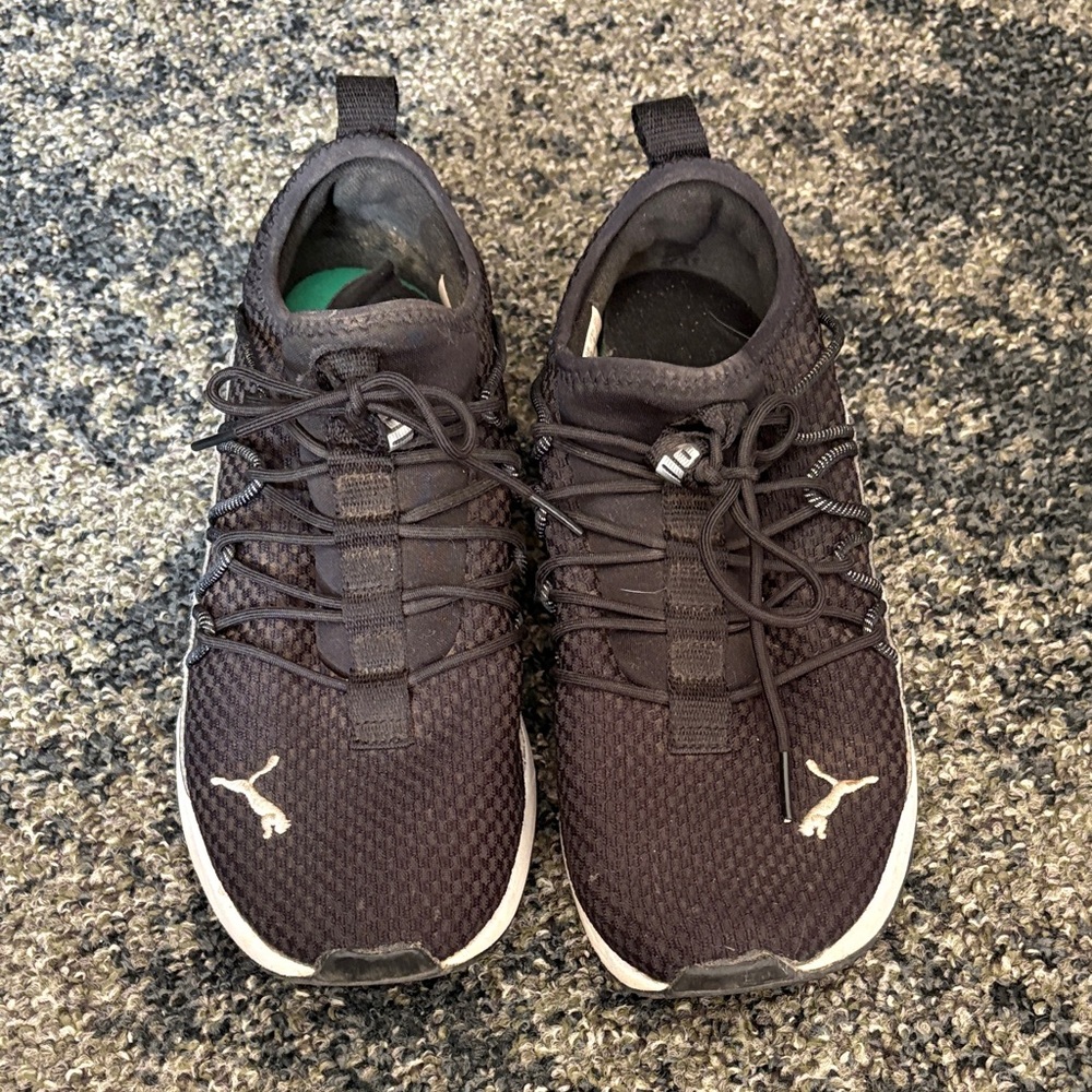 Puma Black Mesh Sneakers